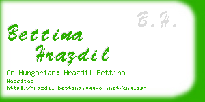 bettina hrazdil business card